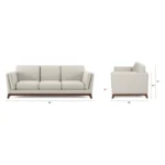 Ceni 83_ Sofa - Chalk Gray