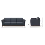 Ceni 83_ Sofa - Denim Blue