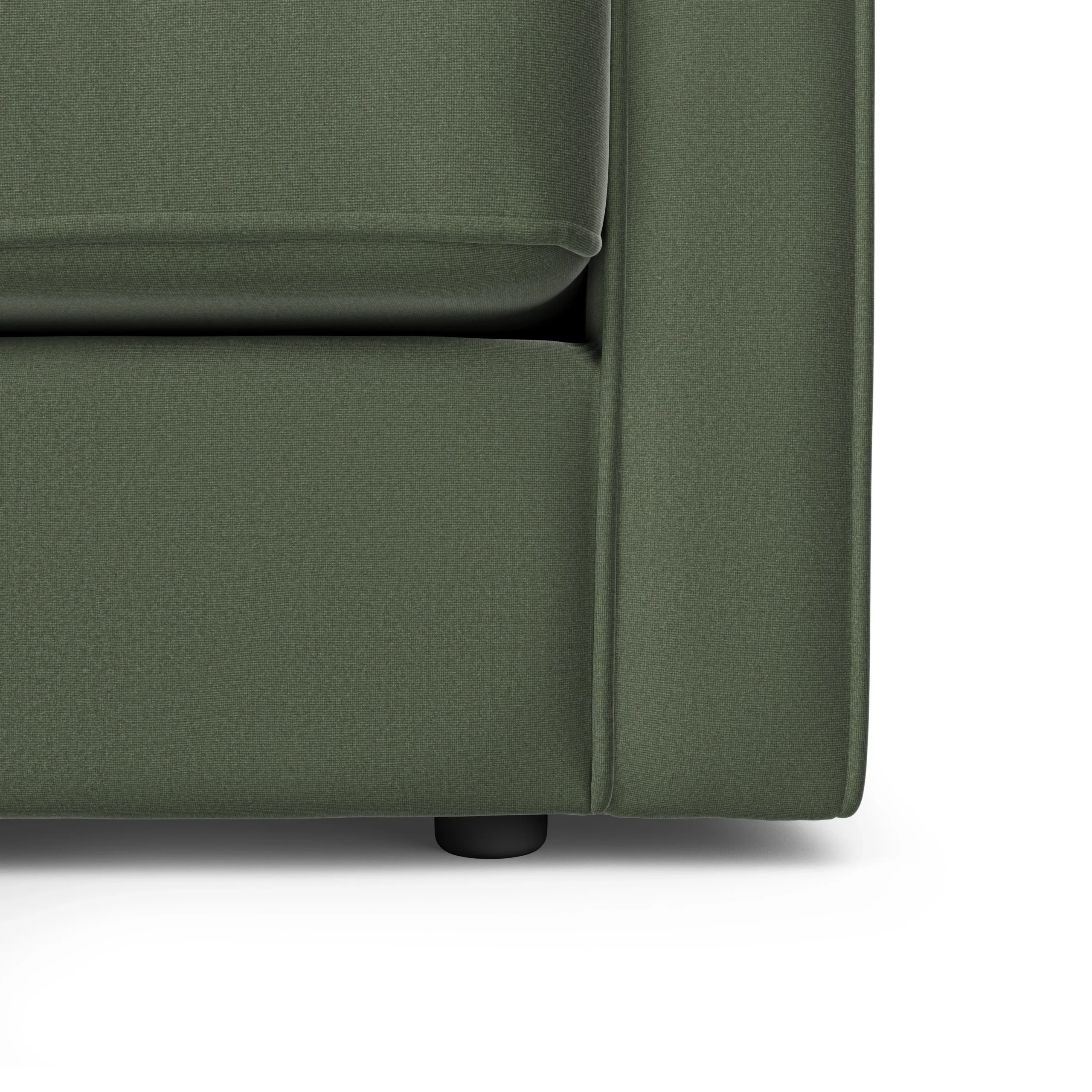 Sven 88_ Grounded Tufted Velvet Sofa - Plush Pacific Green - Image 4