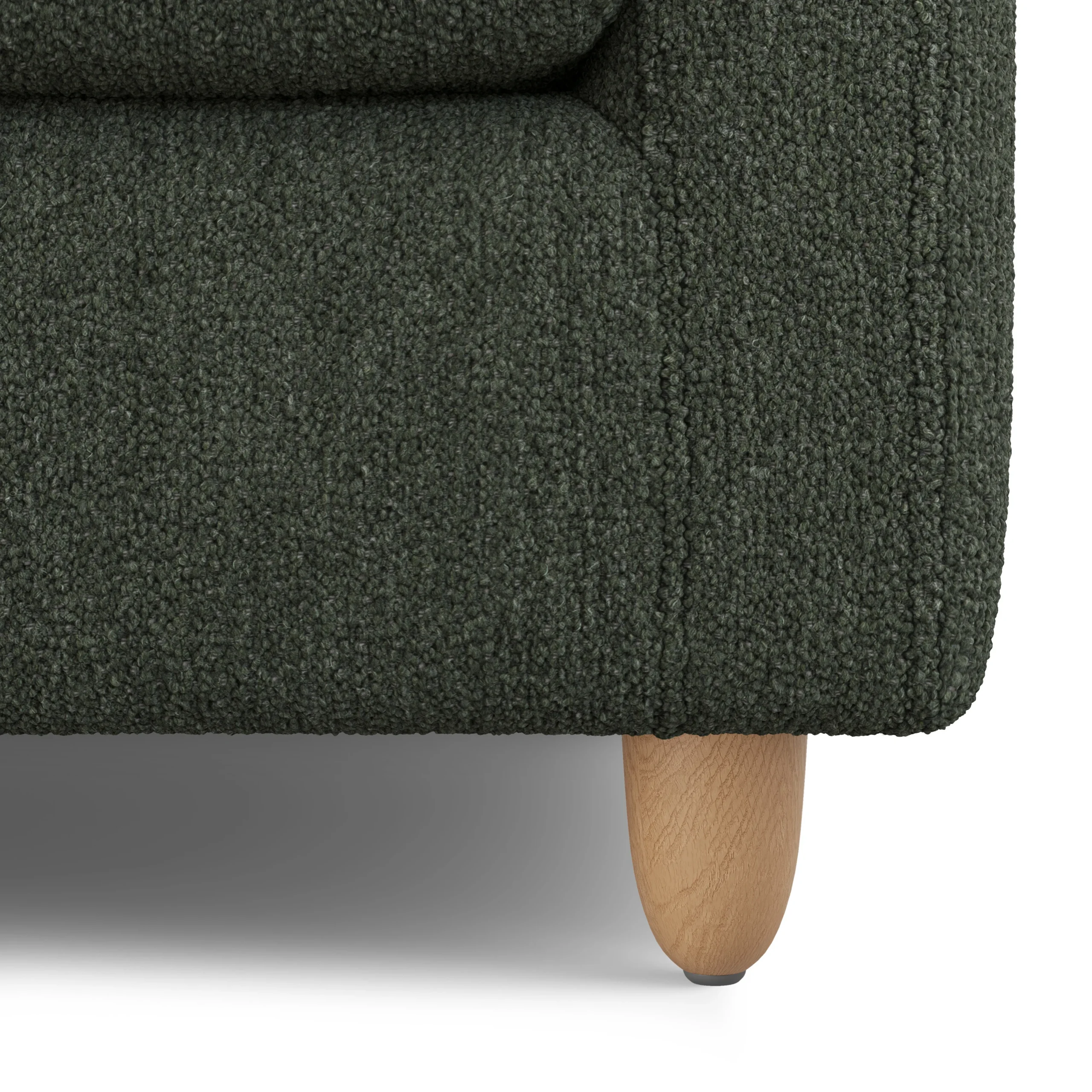 Vati 53_ Sleeper Chair - Green Wool Bouclé - Image 8