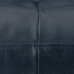 Sven 72_ Tufted Leather Loveseat - Oxford Blue