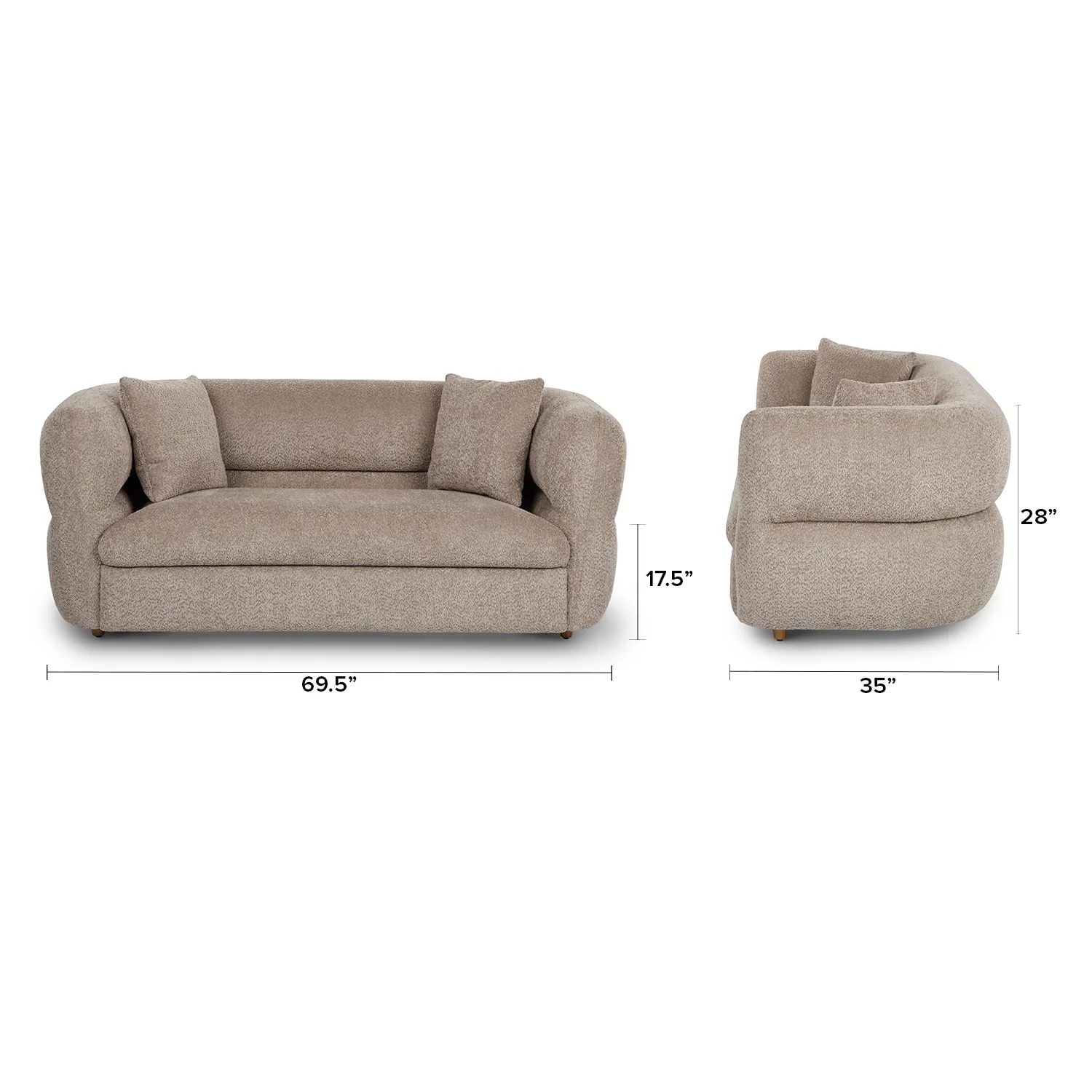 Quinn 69.5_ Loveseat - Nouna Mushroom - Image 11