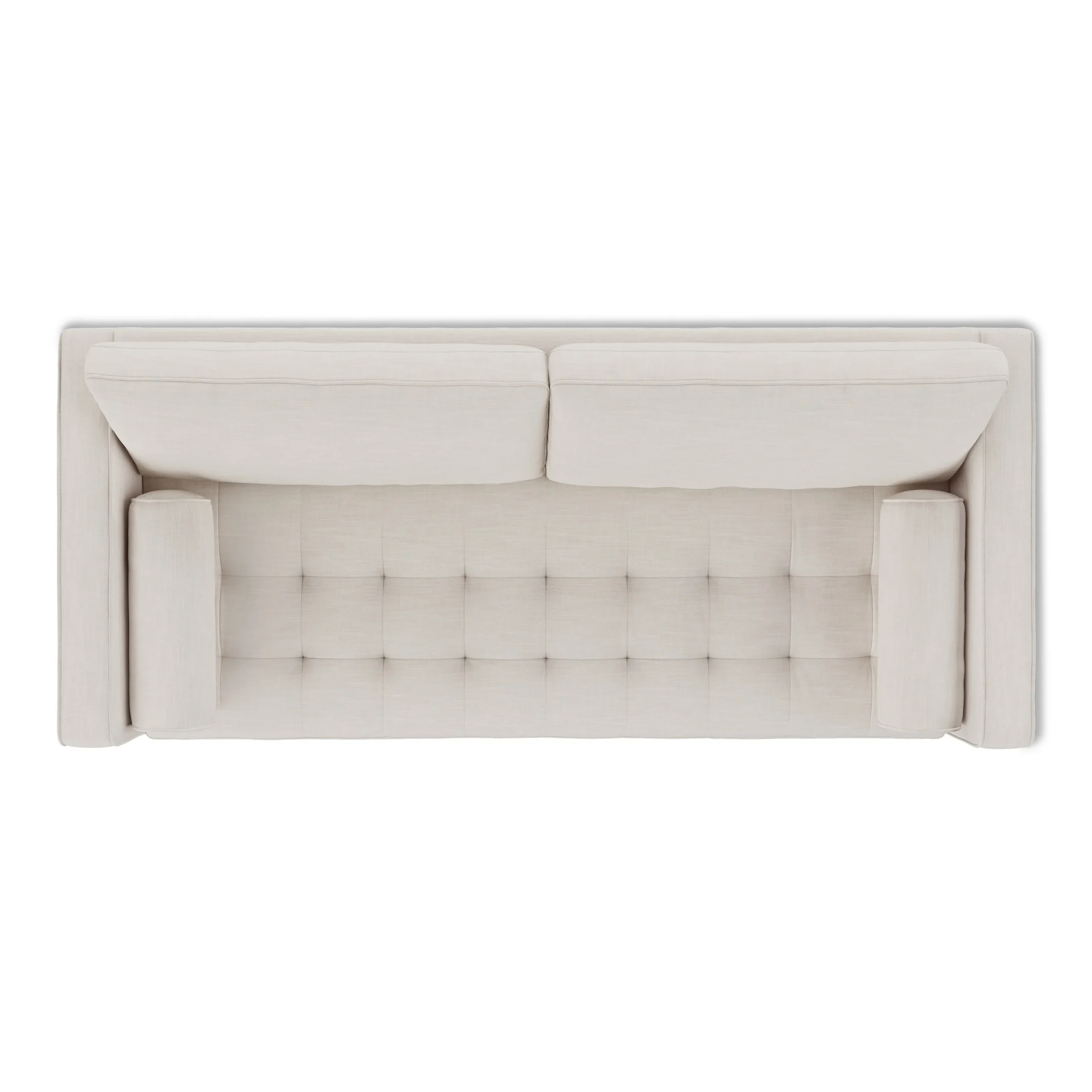 Sven 88_ Tufted Sofa Bed - Biscuit Cream - Image 12
