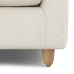 Vati 80_ Sofa Bed - Natural Oak and Ivory Wool Bouclé