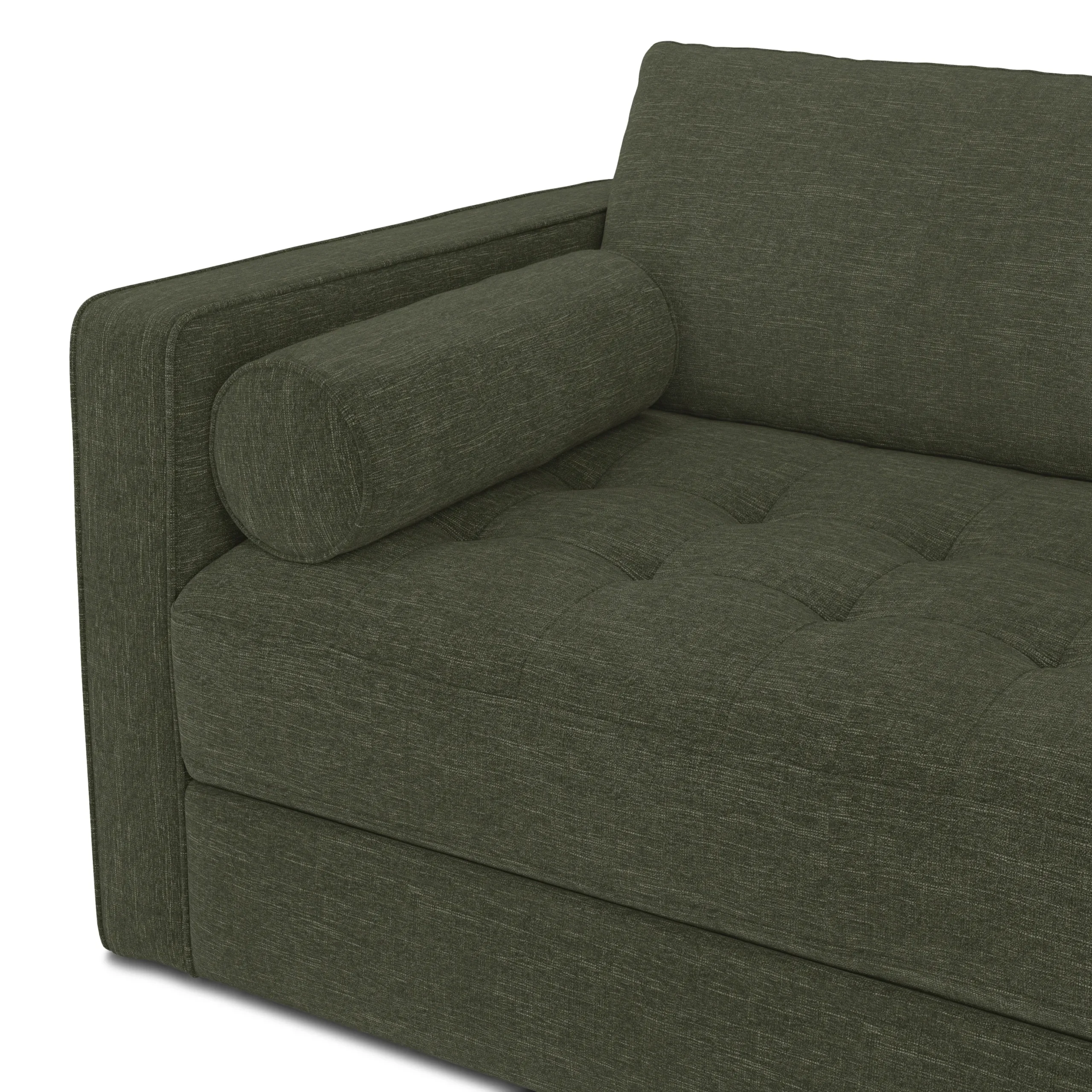 Sven 88_ Tufted Sofa Bed - Fir Green - Image 10