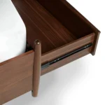 Lenia Queen Panel Storage Bed - Walnut