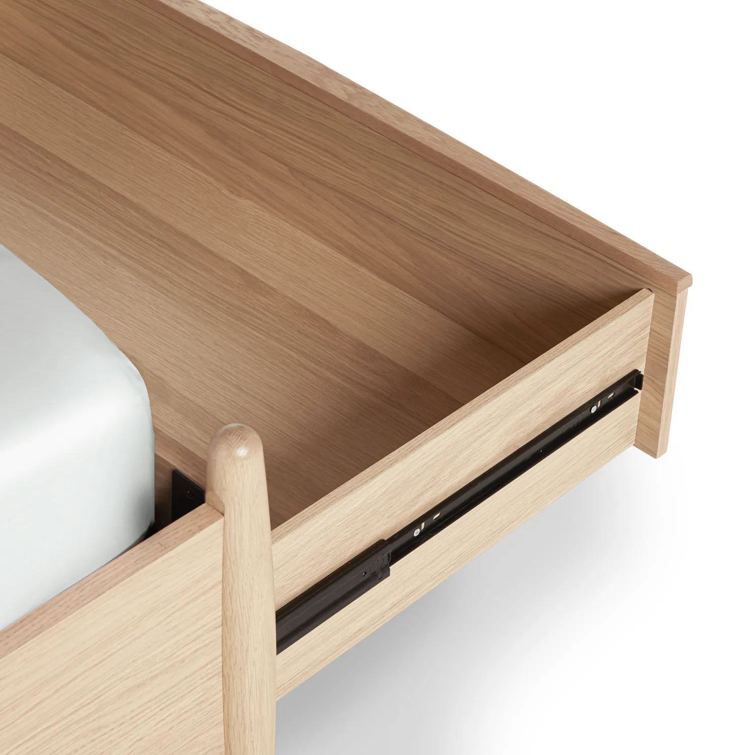 Lenia Queen Panel Storage Bed - White Oak - Image 19
