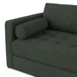 Sven 88_ Tufted Sofa Bed - Green Wool Bouclé