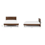 Nera Queen Low Profile Bed - Walnut