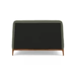Rosin Queen Upholstered Bed - Smoked Oak and Welsh Green