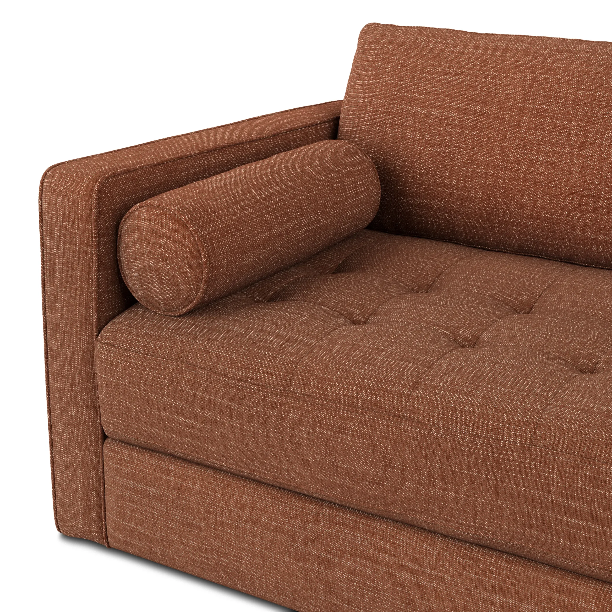 Sven 88_ Tufted Sofa Bed - Napa Rust - Image 12