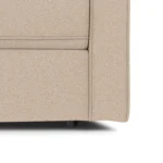 Sven 88_ Tufted Sofa Bed - Ratine Buff