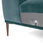 Abisko 91_ Velvet Sofa - Plush Pacific Blue