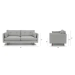 Anton 74_ Loveseat - Winter Gray