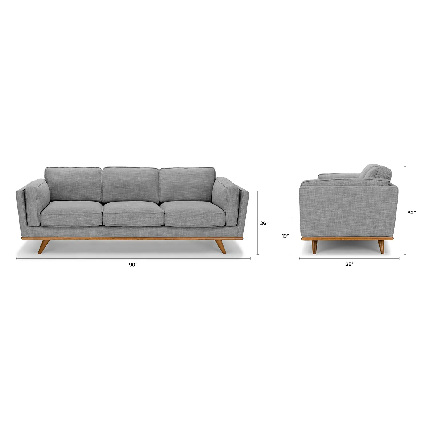 Timber 90_ Sofa - Pebble Gray - Image 12