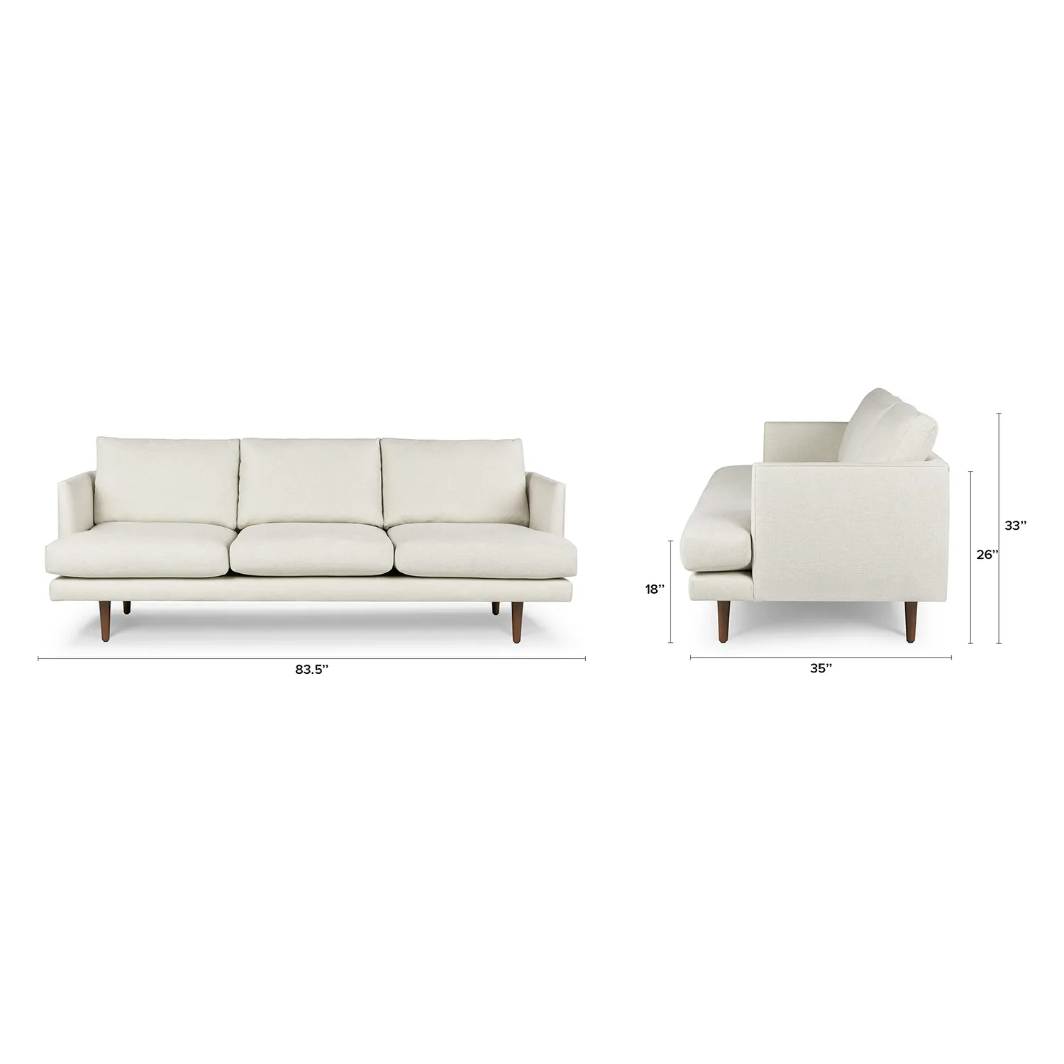 Burrard 83.5_ Sofa - Seasalt Ivory - Image 4