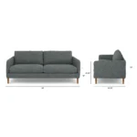 Hanson 80_ Sofa - Harbor Dark Gray