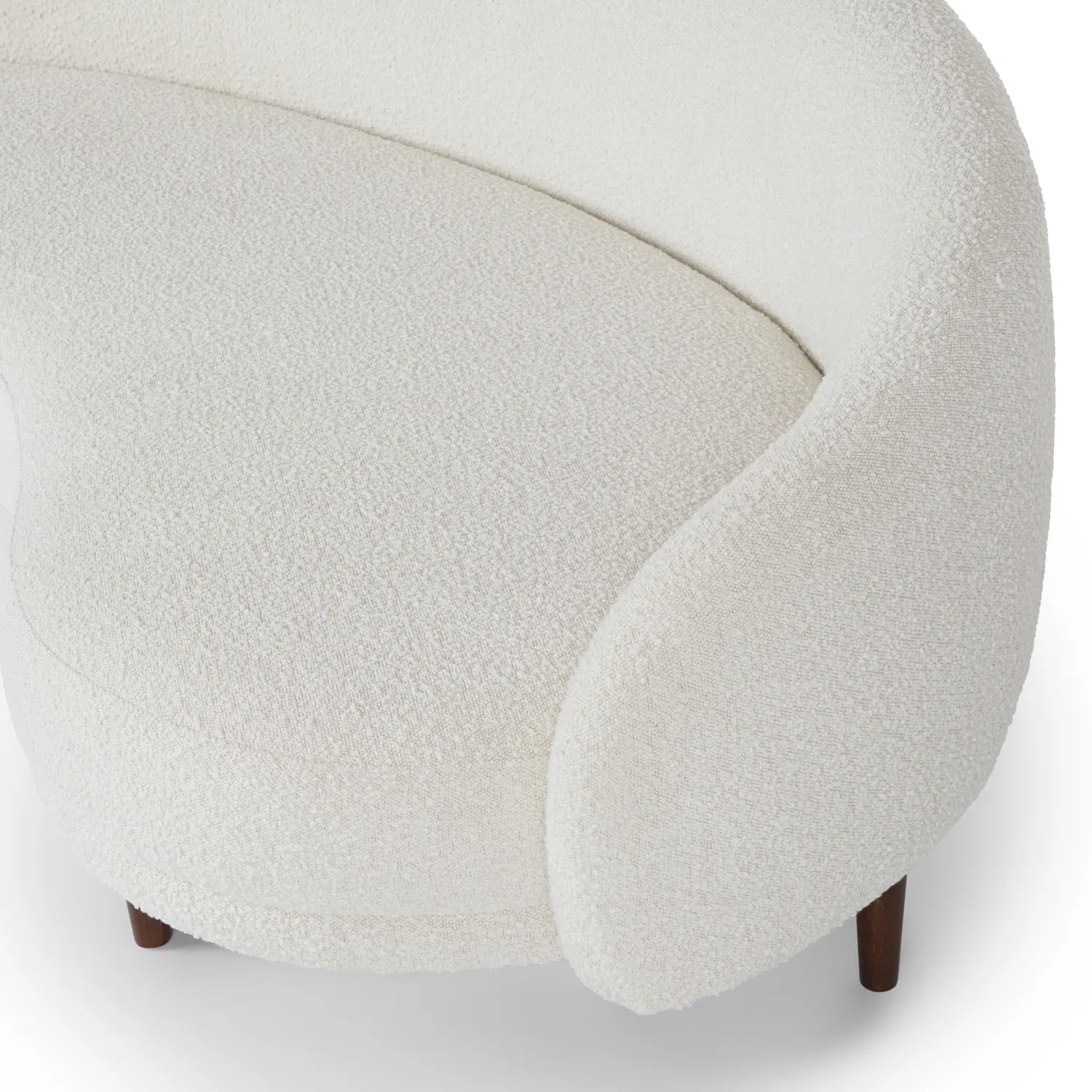 Kayra 87_ Sofa - Ivory Bouclé - Image 12