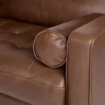 Sven 88_ Tufted Leather Sofa - Taos Brown