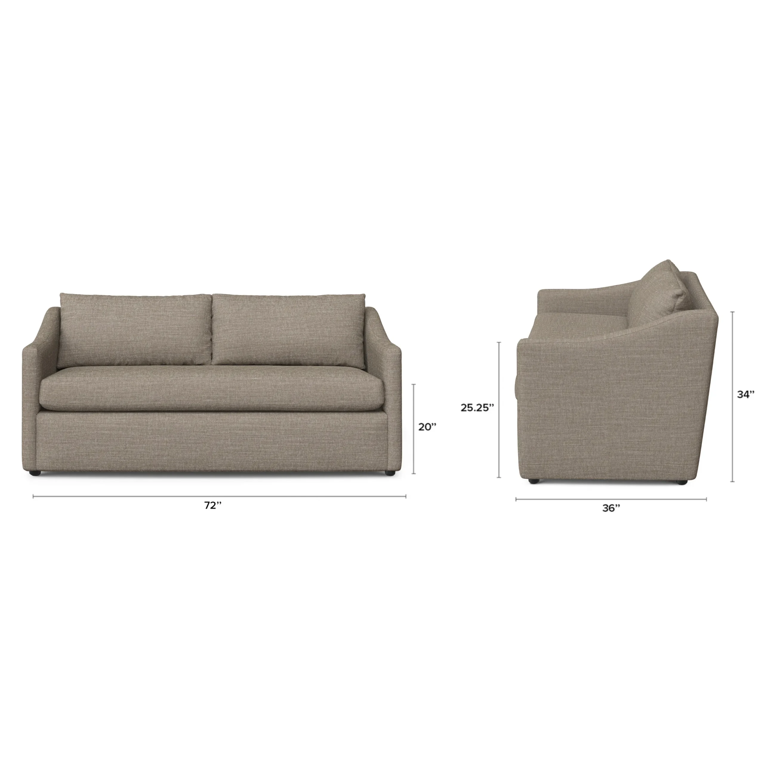 Landry 72_ Loveseat - Napa Taupe - Image 12