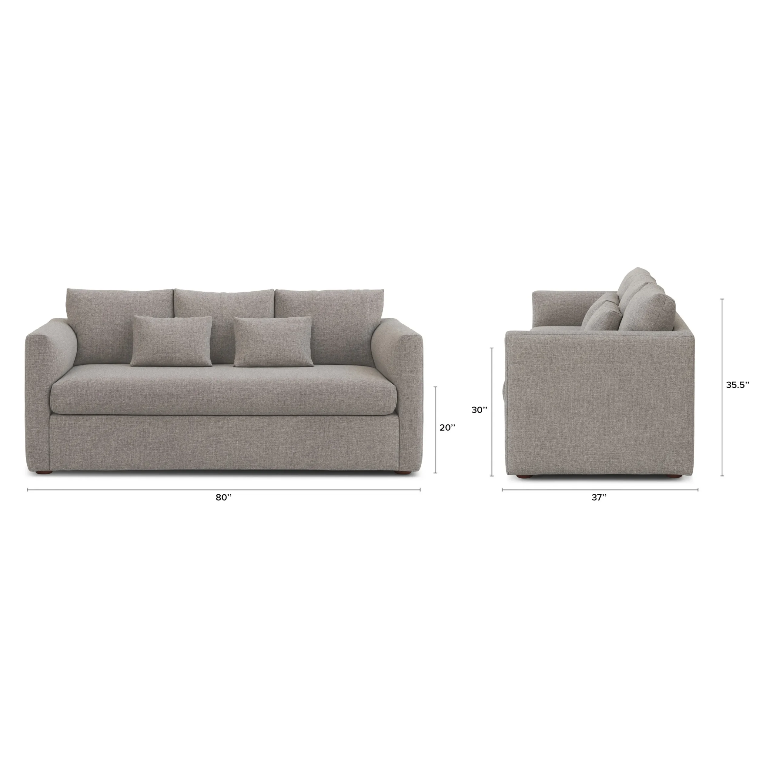 Marina 80_ Sofa - Hestia Gray - Image 12