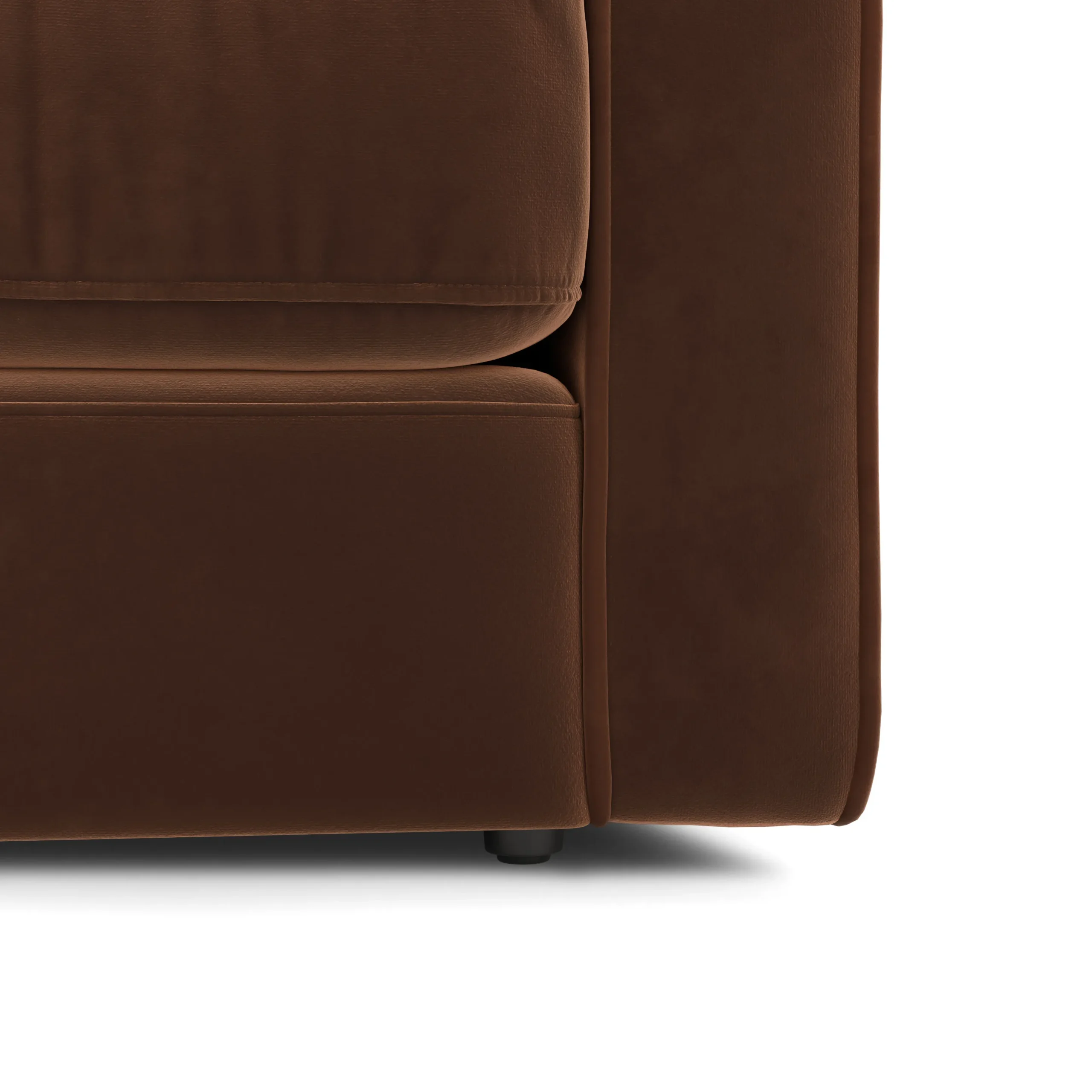 Sven 88_ Tufted Velvet Sofa Bed - Plush Pacific Brown - Image 9