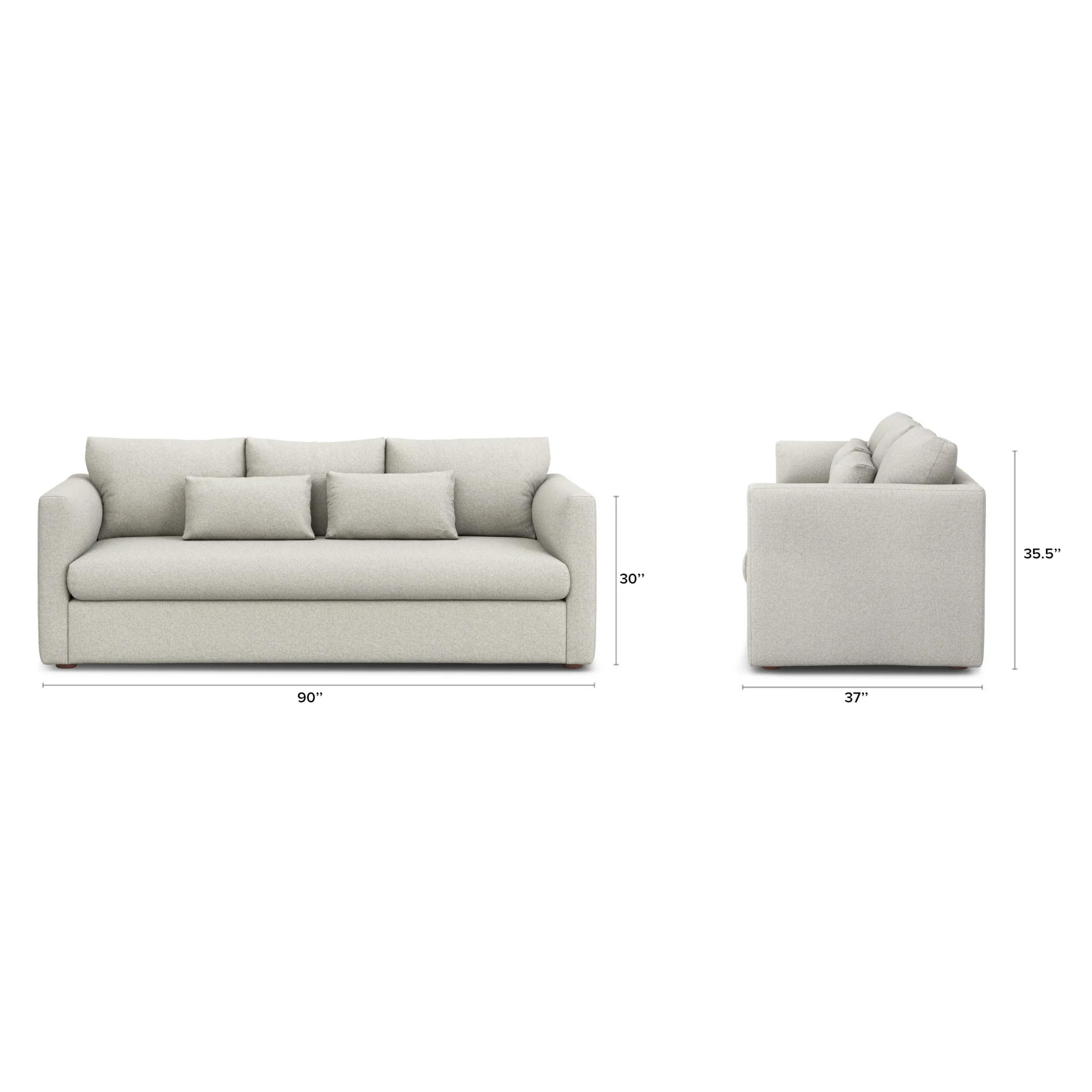 Marina 90_ Sofa - Clover Ivory - Image 12