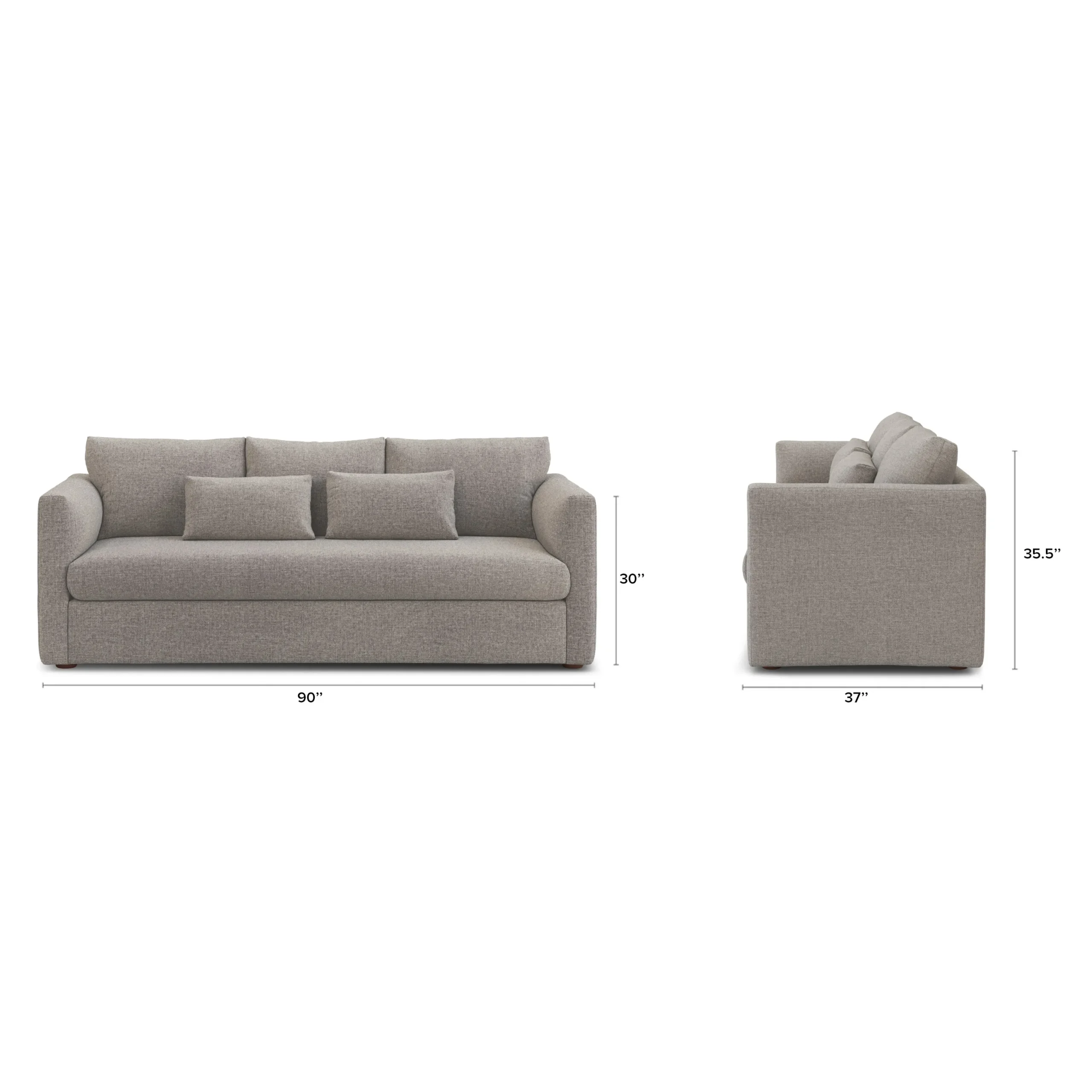 Marina 90_ Sofa - Hestia Gray - Image 12