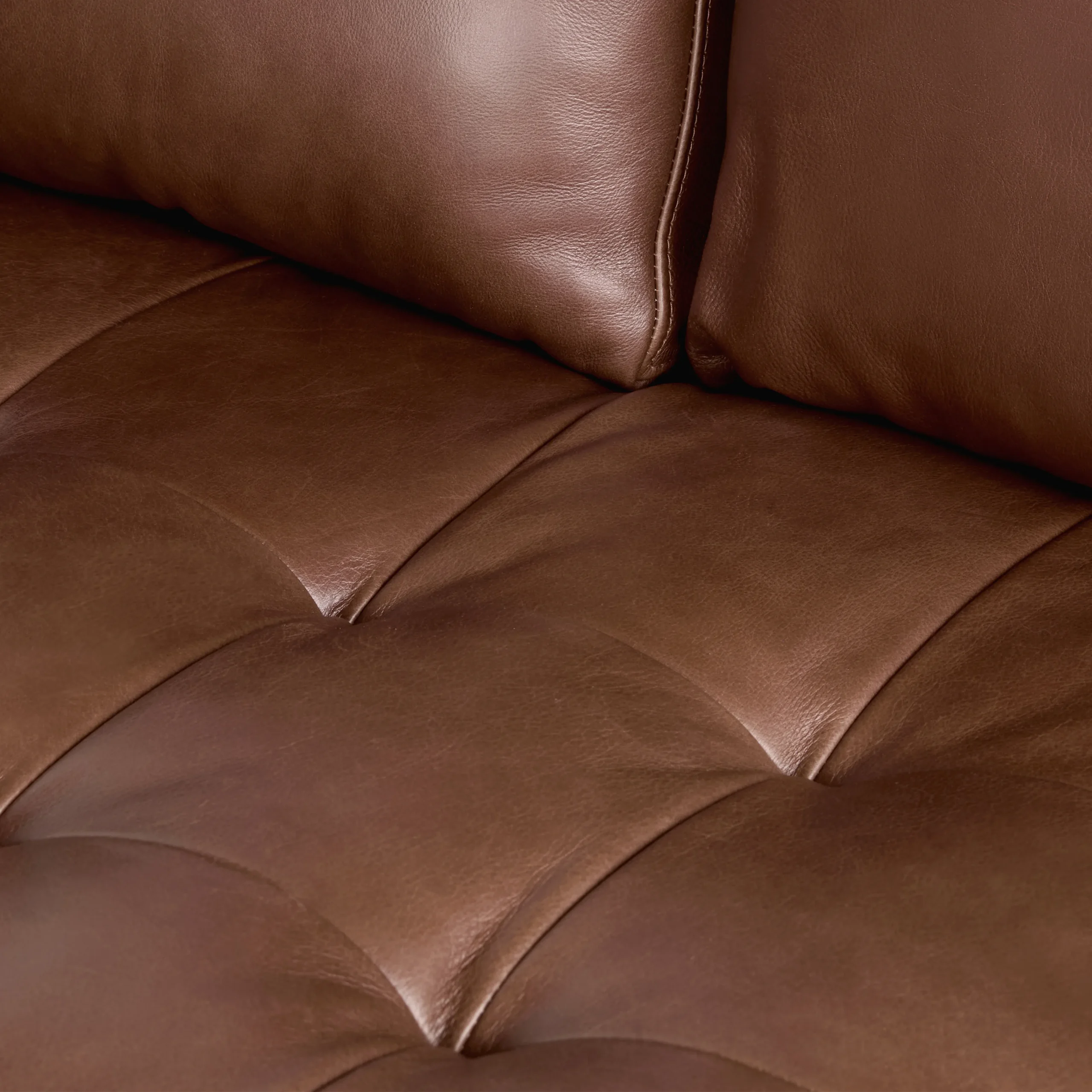 Sven 72_ Tufted Leather Loveseat - Taos Brown - Image 11