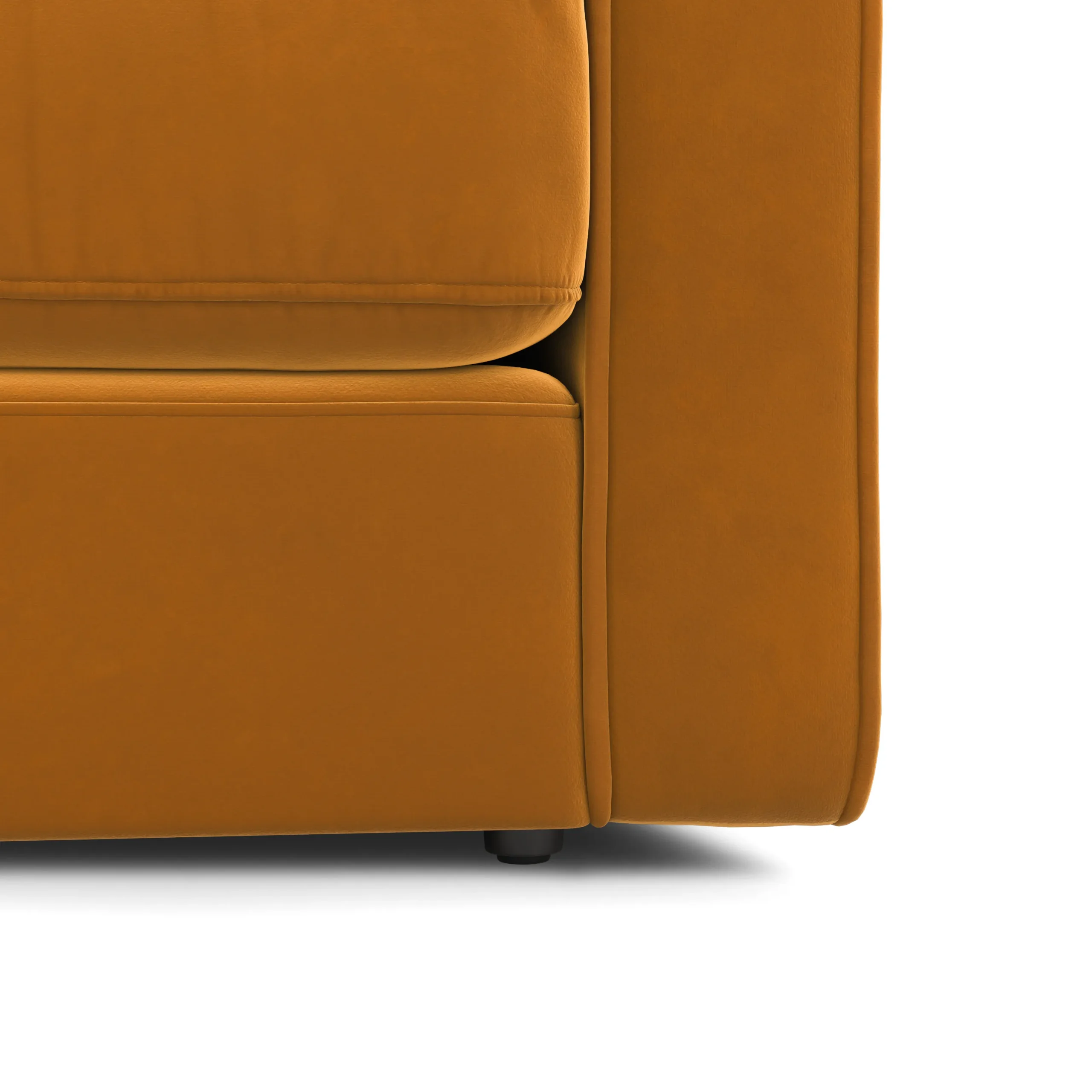 Sven 88_ Tufted Velvet Sofa Bed - Plush Pacific Ginger - Image 9
