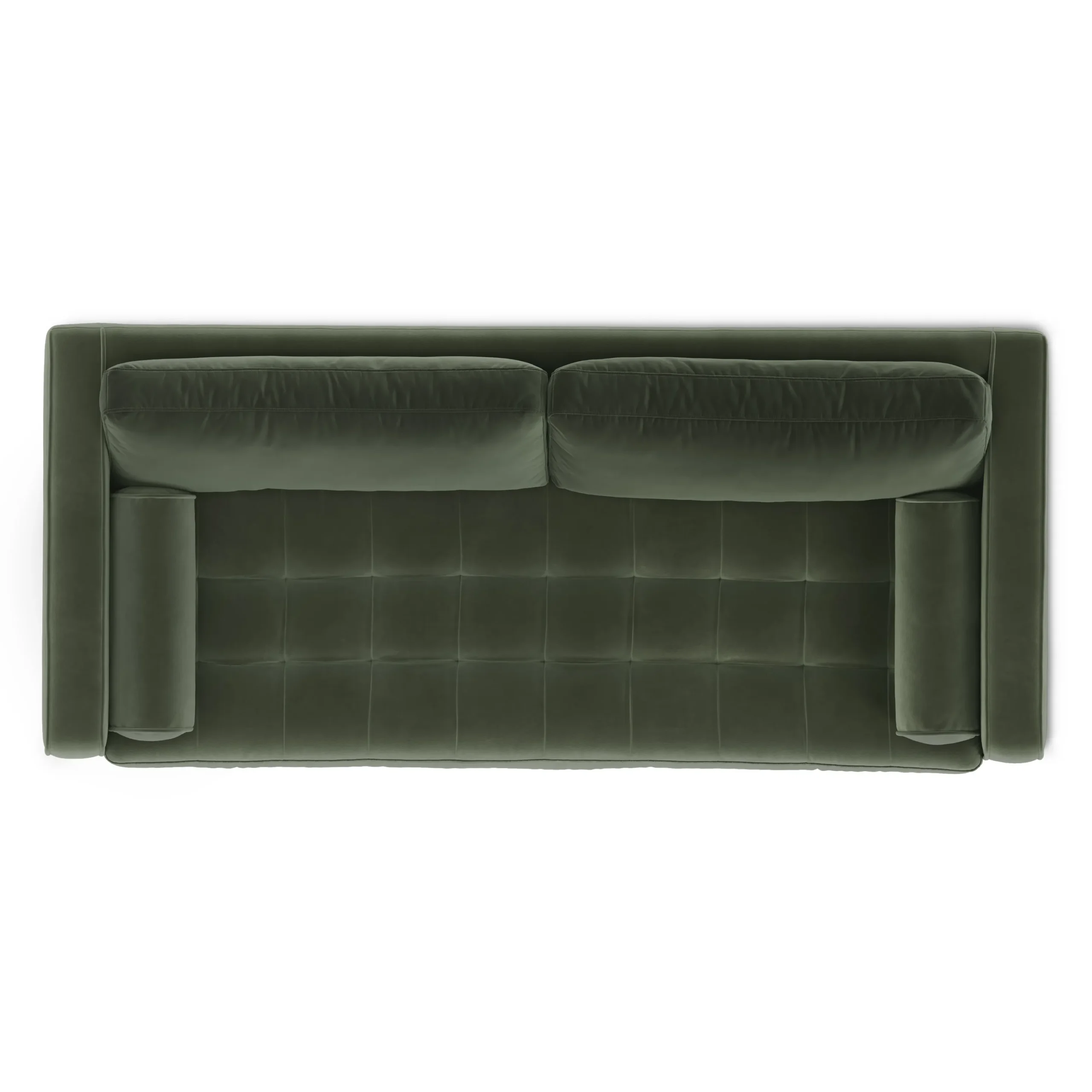 Sven 88_ Tufted Velvet Sofa Bed - Plush Pacific Green - Image 14