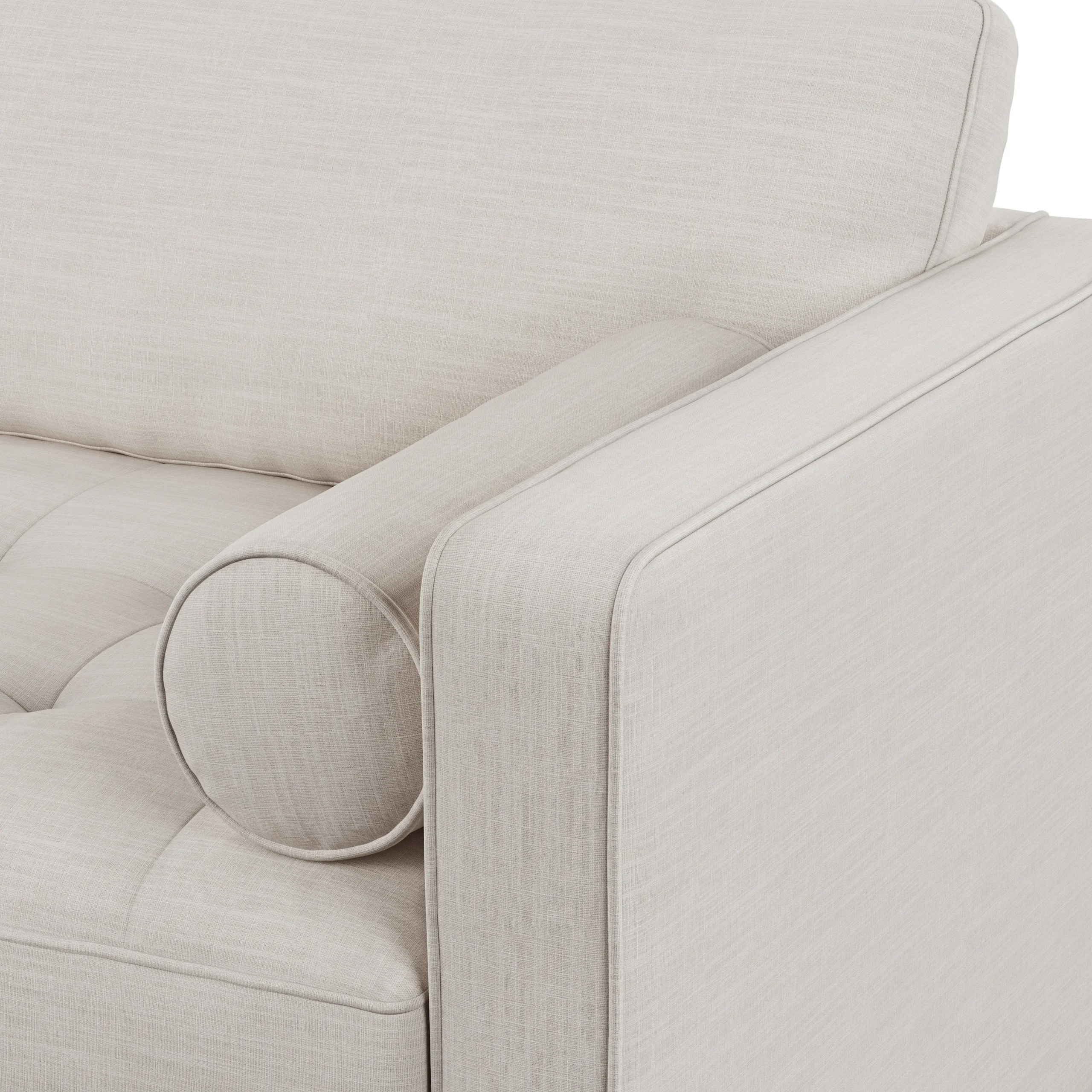 Sven 88_ Tufted Sofa Bed - Biscuit Cream - Image 11
