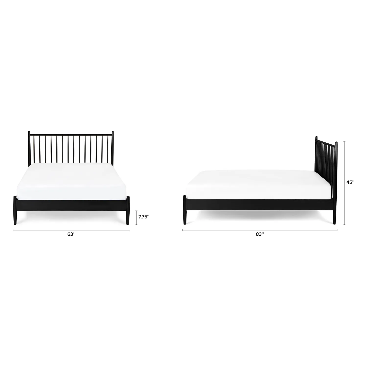 Lenia Queen Bed - Black - Image 5