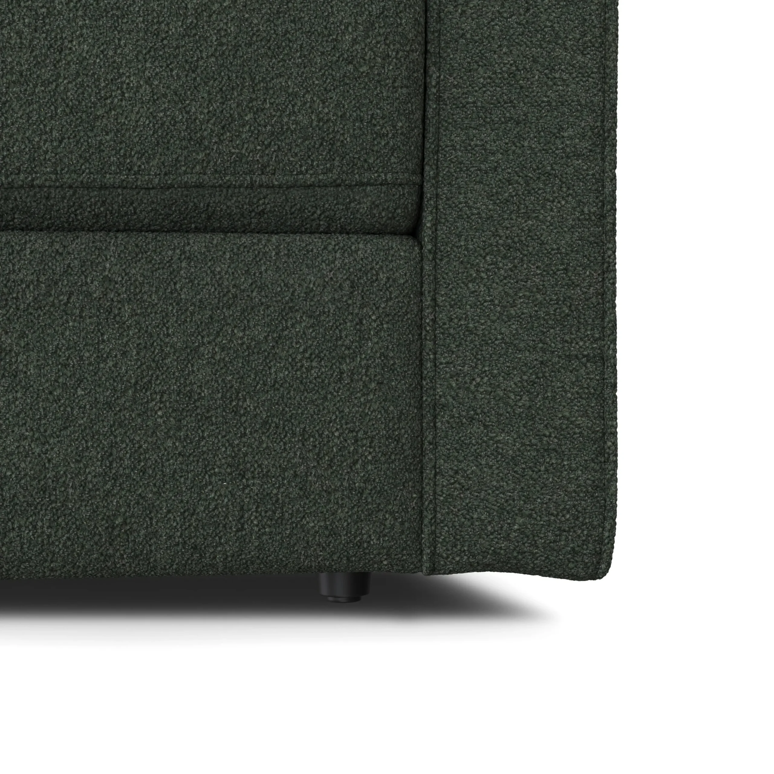 Sven 88_ Tufted Sofa Bed - Green Wool Bouclé - Image 11