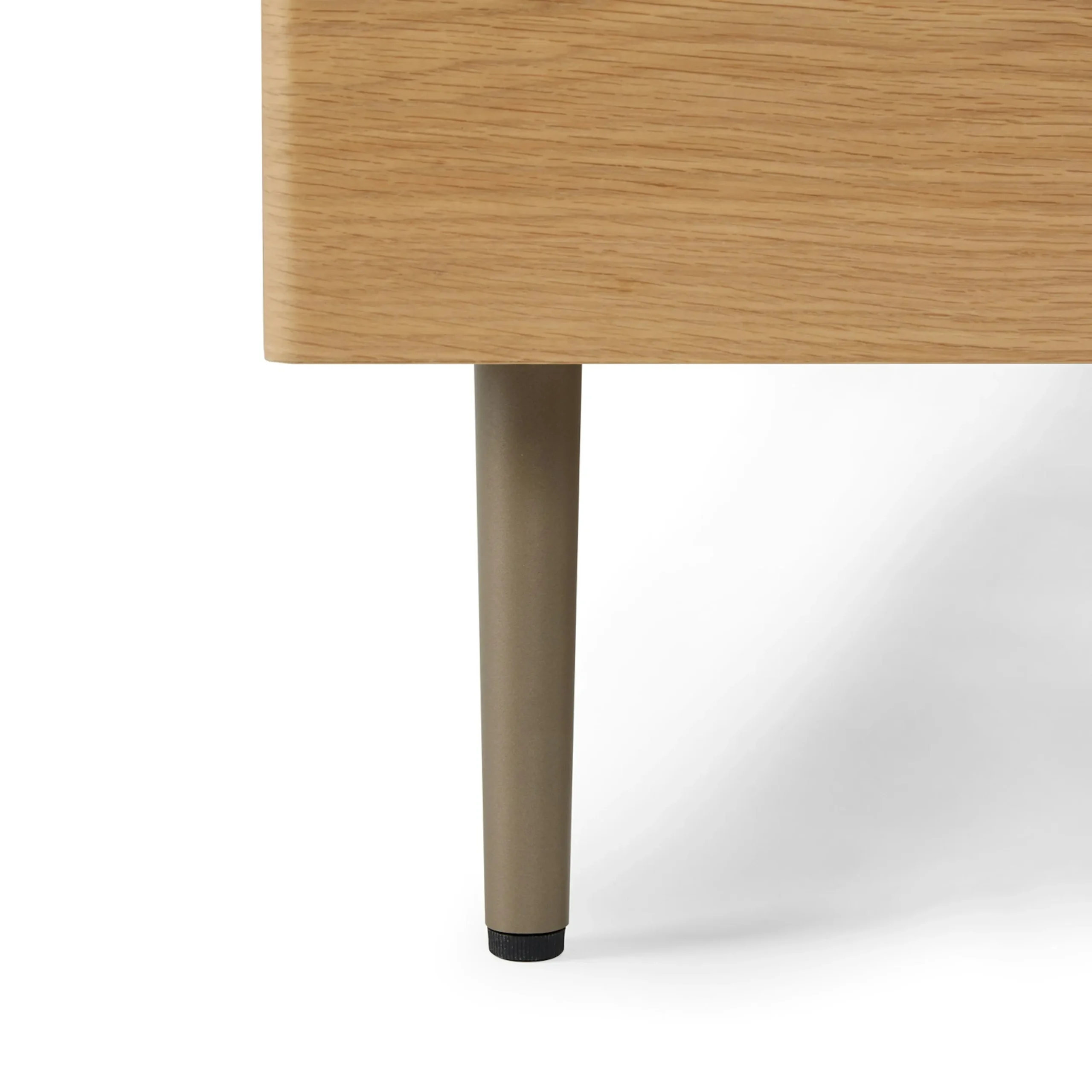 Nera Queen Low Profile Bed - Oak - Image 8