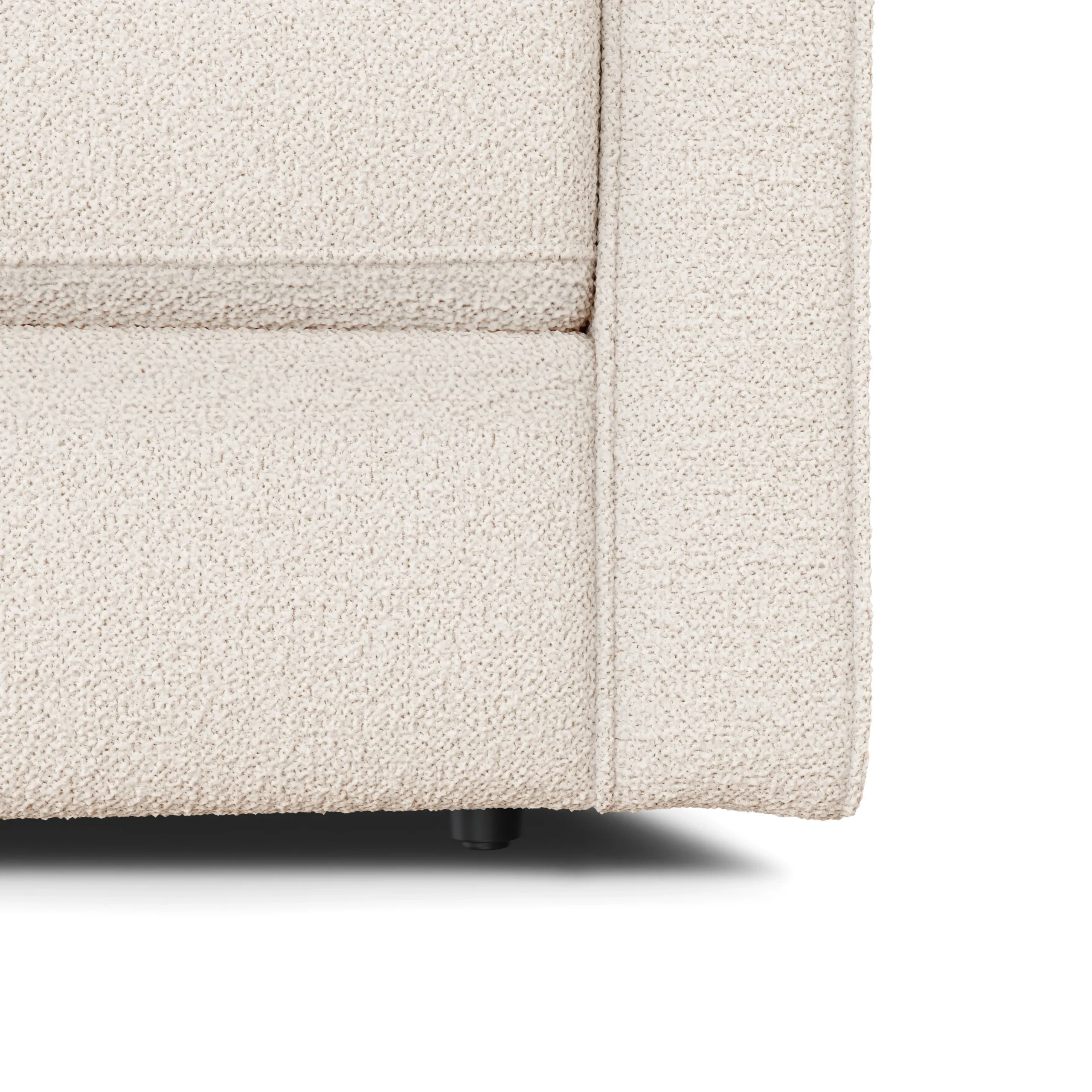Sven 88_ Tufted Sofa Bed - Ivory Wool Bouclé - Image 9