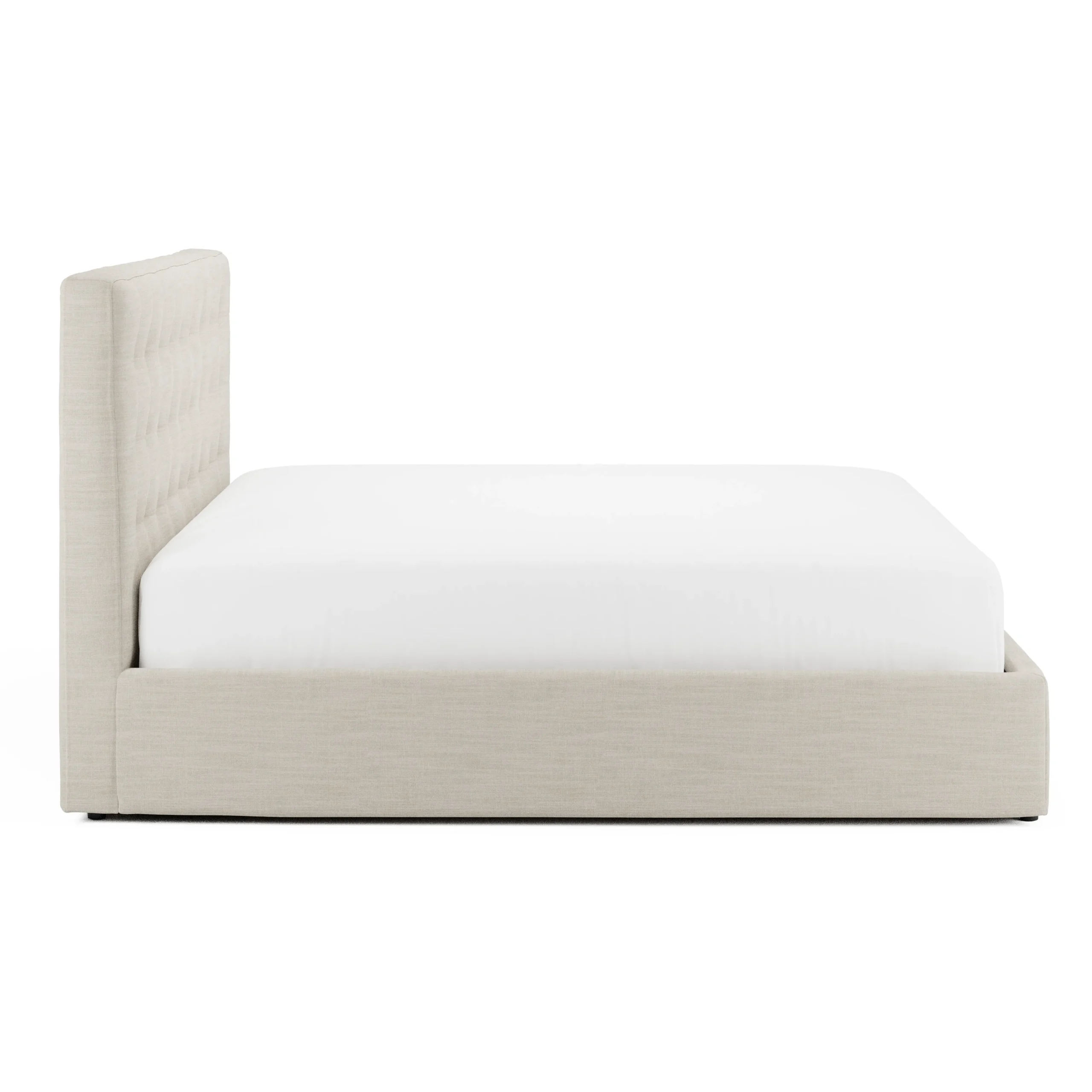 Sven King Tufted Storage Bed - Biscuit Cream - Image 10