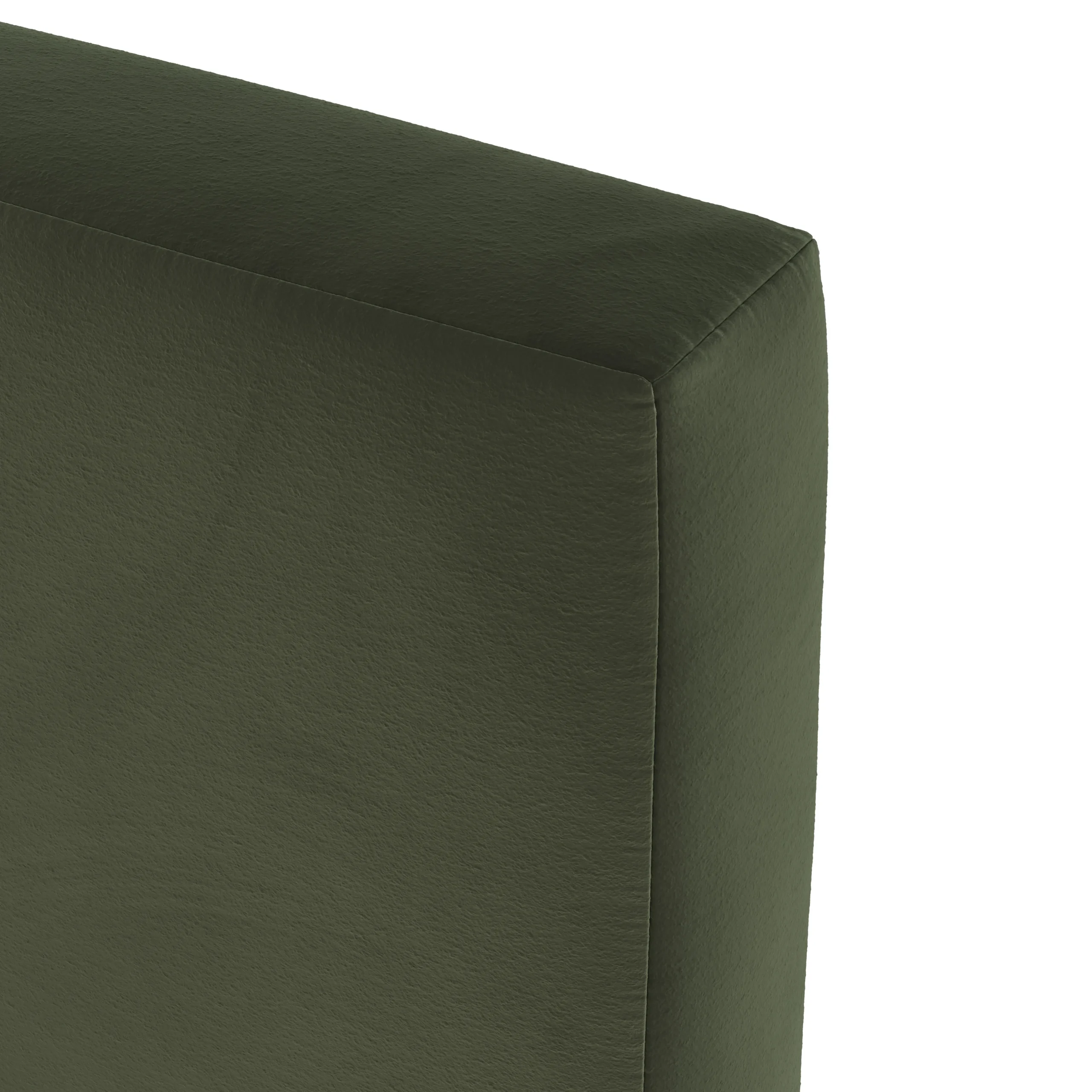 Tessu Full Low Profile Velvet Bed - Hale Fir Green - Image 2
