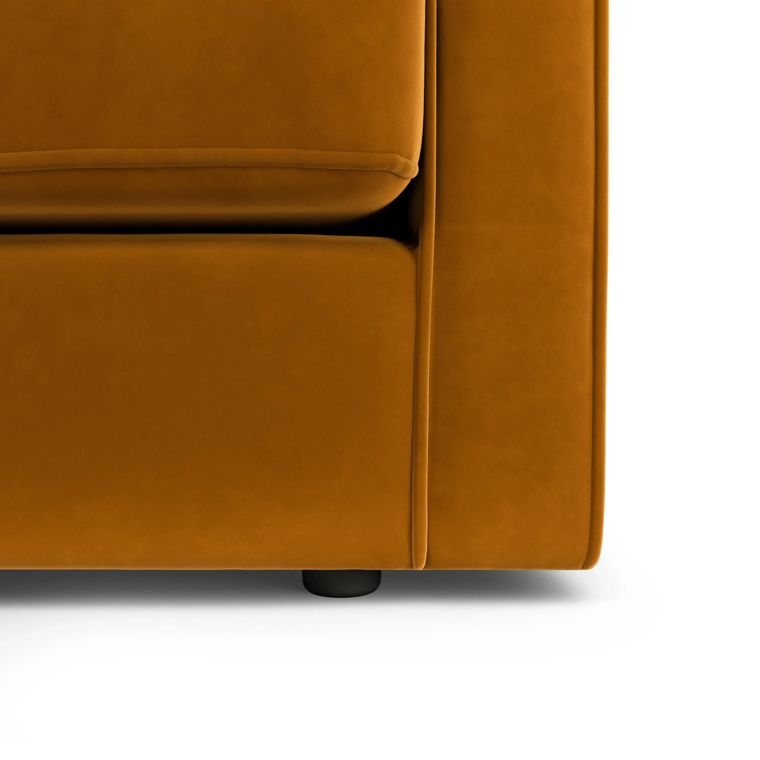 Sven 88_ Grounded Tufted Velvet Sofa - Plush Pacific Ginger - Image 3
