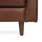 Sven 72_ Tufted Leather Loveseat - Taos Brown