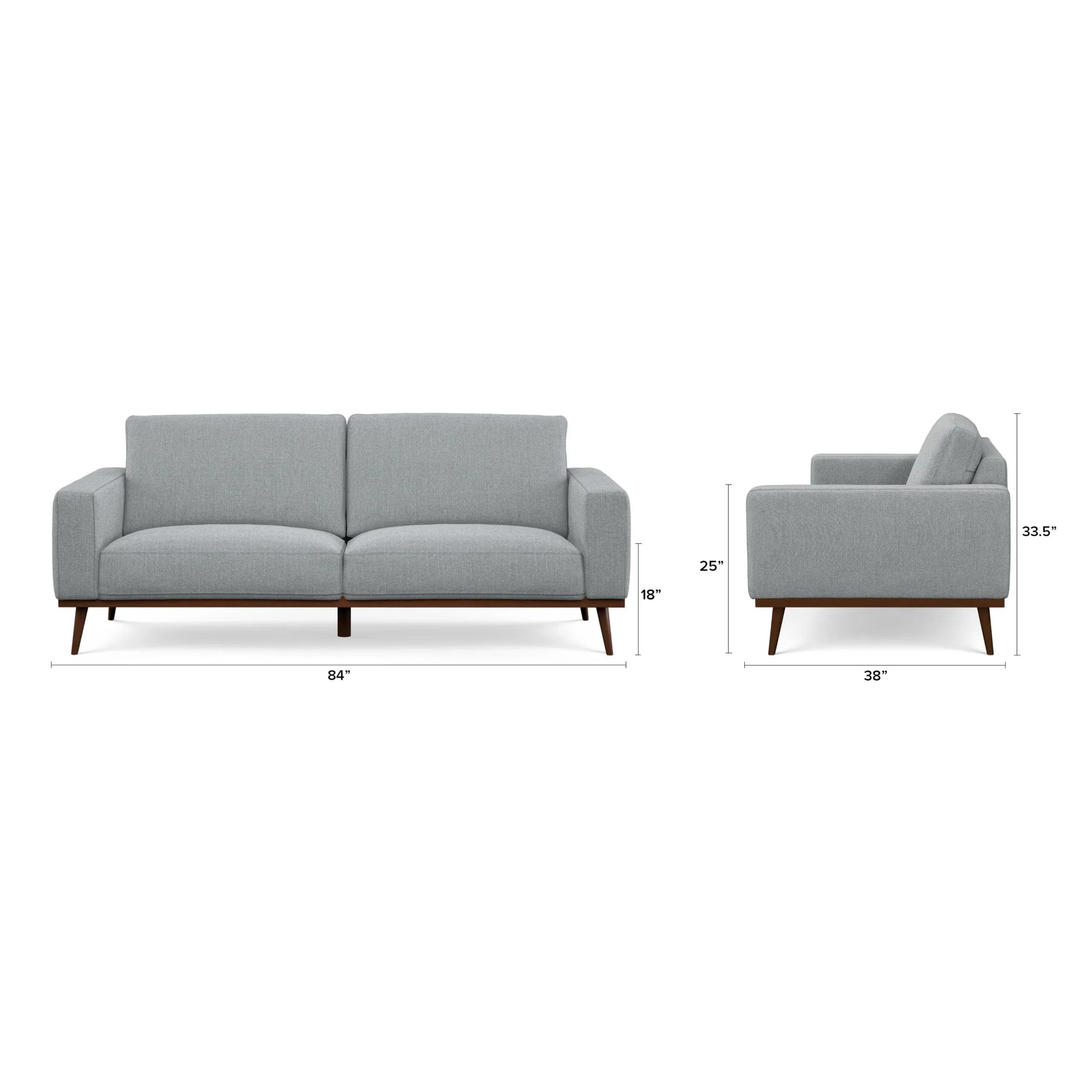 Rhett 84_ Sofa - Harbor Gray - Image 8