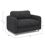 Vati 53_ Sleeper Chair - Napa Charcoal