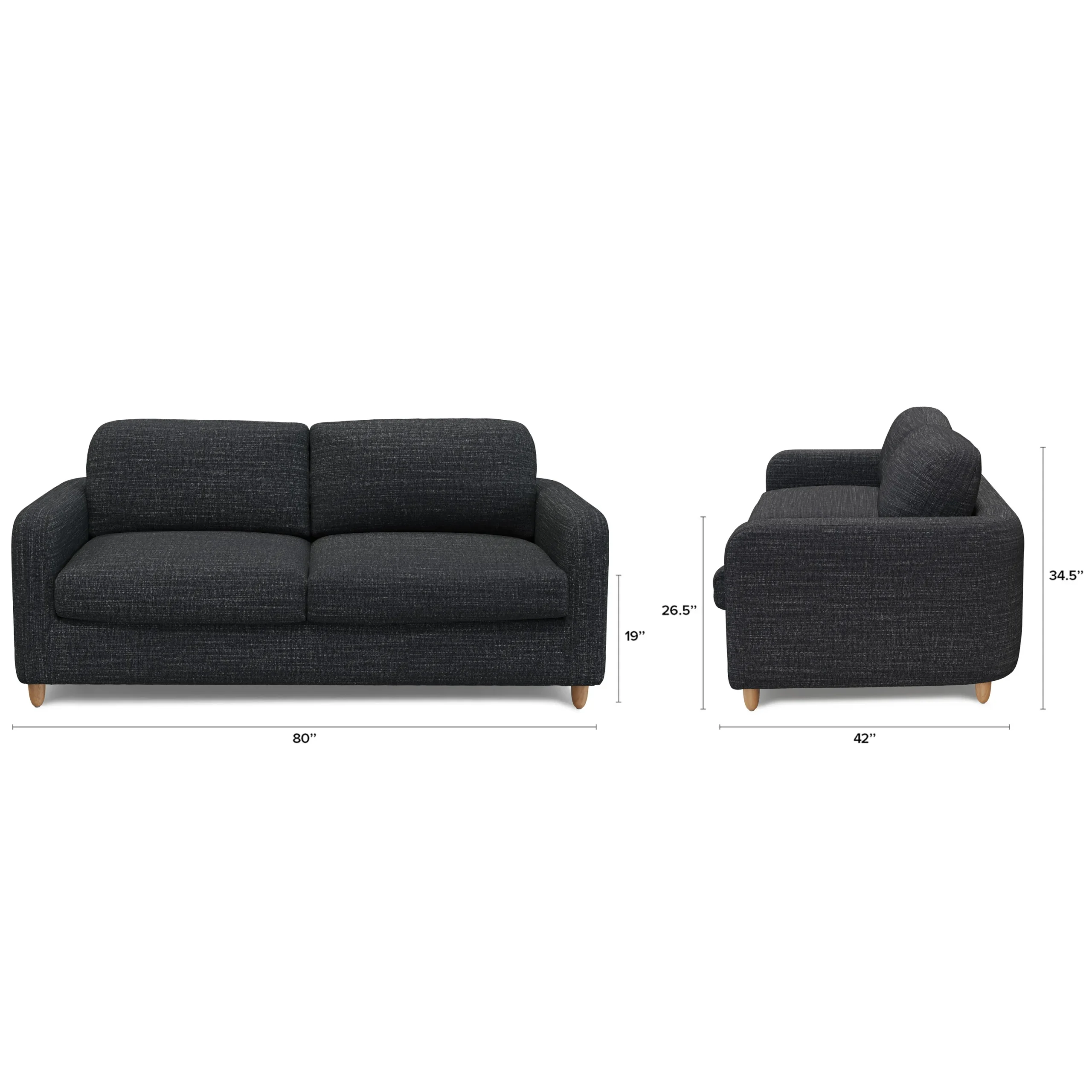 Vati 80_ Sofa Bed - Natural Oak and Napa Charcoal - Image 7