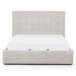 Sven Queen Tufted Storage Bed - Birch Ivory