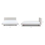 Tessu King Low Profile Upholstered Bed - Clay Taupe