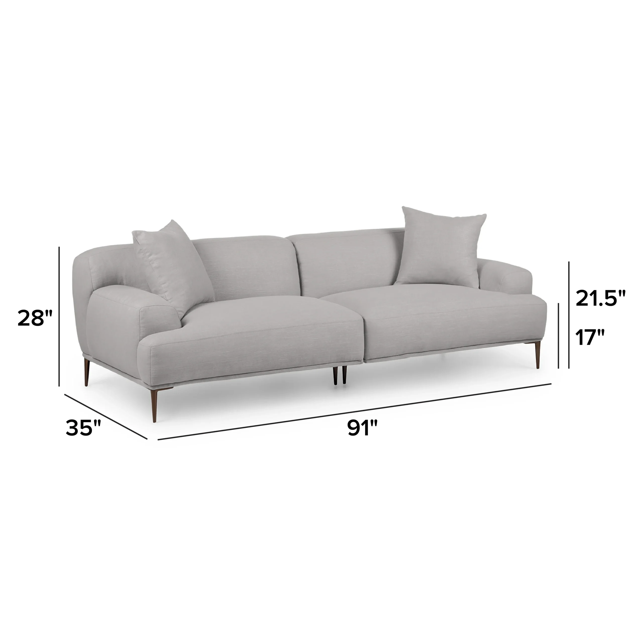 Abisko 91_ Sofa - Welsh Gray - Image 2