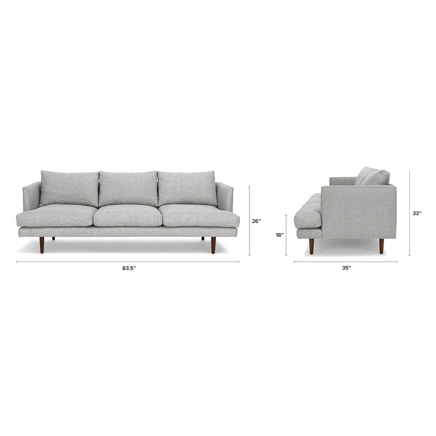 Burrard 83.5_ Sofa - Seasalt Gray - Image 3