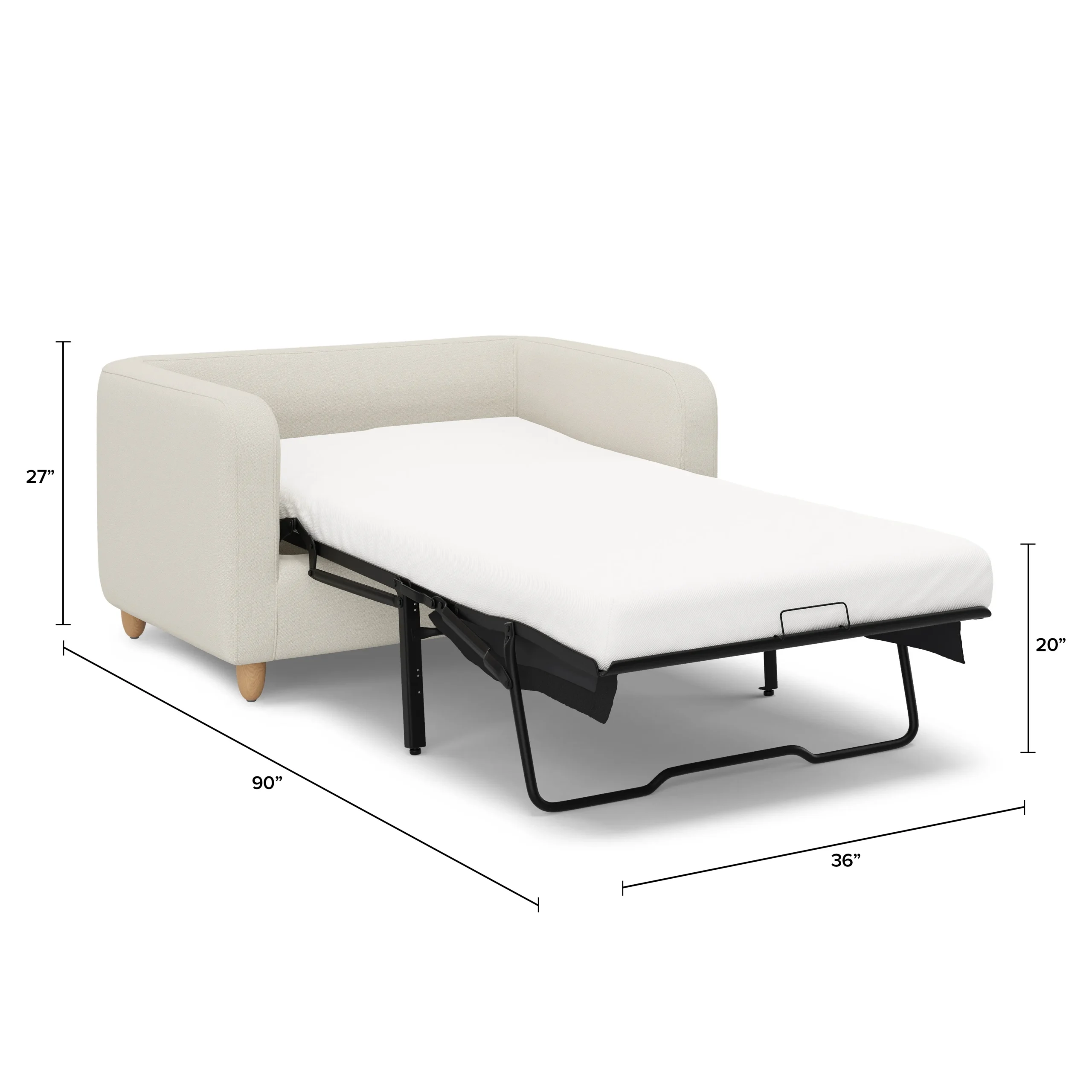 Vati 53_ Sleeper Chair - Buckler Ivory - Image 5