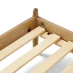 Lenia King Upholstered Bed - White Oak and Lunaria White Bouclé