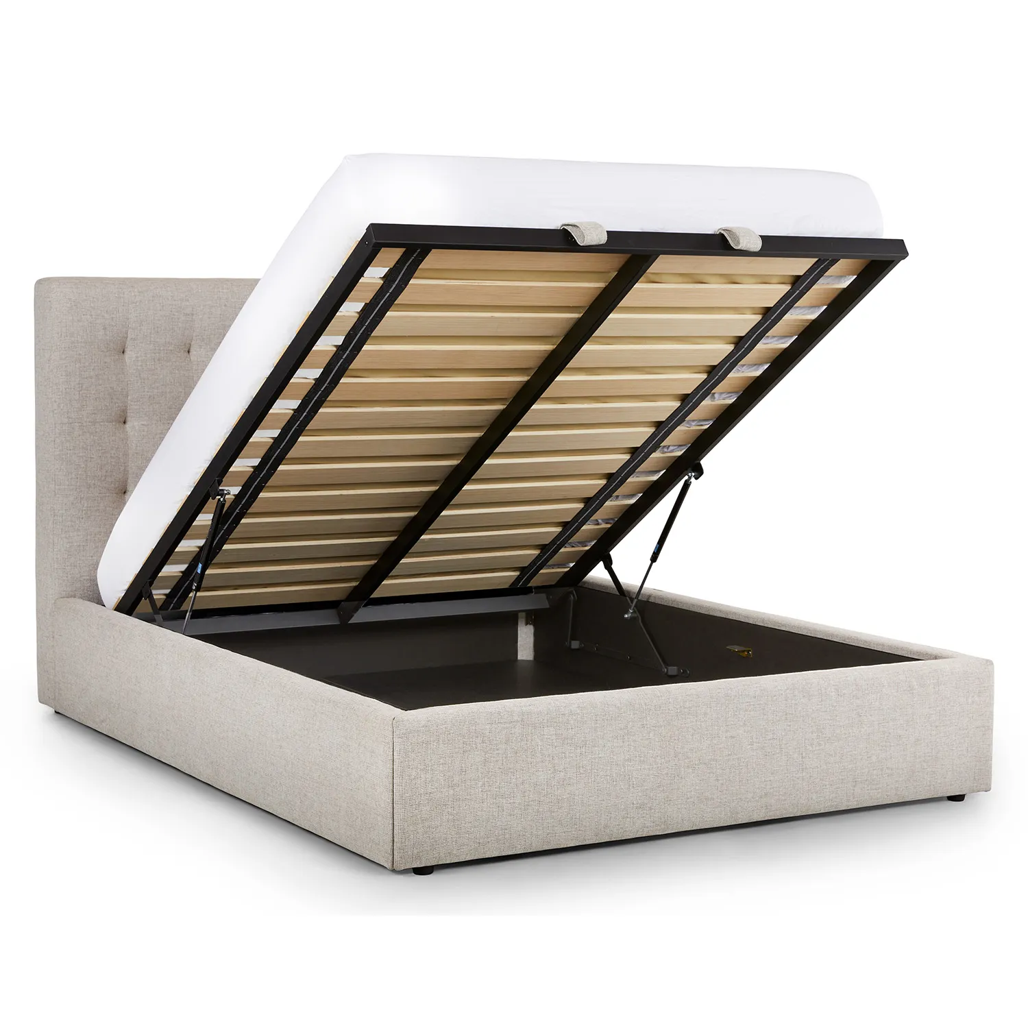 Sven Queen Tufted Storage Bed - Birch Ivory - Image 10